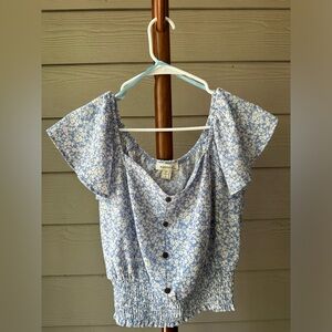 Monteau Floral On/Off the shoulders Crop Top (best fits S-M)